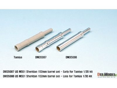 Us M551 Sheridan 152mm Barrel Set- Late (For 1/35 Tamiya Kit) - zdjęcie 6