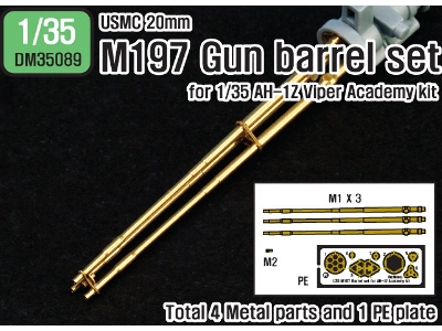 Usmc M197 20mm Gun Barrel Set (For 1/35 Ah-1z Academy Kit) - zdjęcie 1