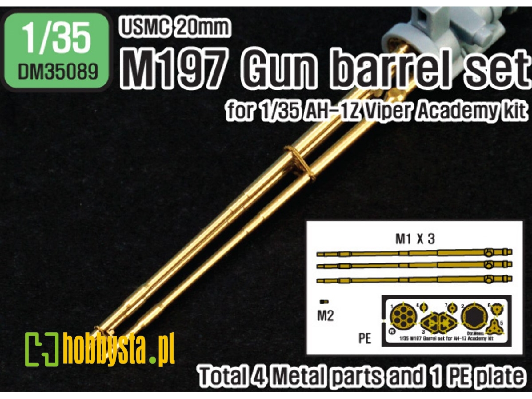 Usmc M197 20mm Gun Barrel Set (For 1/35 Ah-1z Academy Kit) - zdjęcie 1