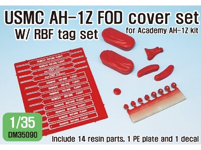 Usmc Ah-1z Fod Cover W/ Rbf Tag Pe Set (For 1/35 Ah-1z Academy Kit) - zdjęcie 1