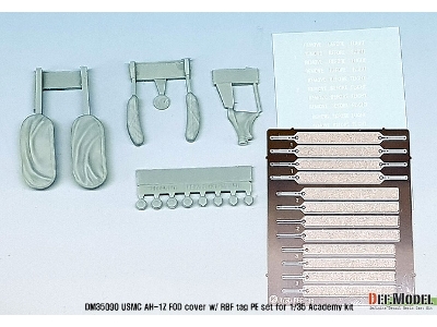 Usmc Ah-1z Fod Cover W/ Rbf Tag Pe Set (For 1/35 Ah-1z Academy Kit) - zdjęcie 2