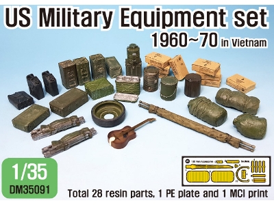 Us '60~70eraus Military Equipment Set (For 1/35 Tank/ Vehicles Kit) - zdjęcie 1