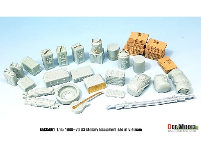 Us '60~70eraus Military Equipment Set (For 1/35 Tank/ Vehicles Kit) - zdjęcie 4