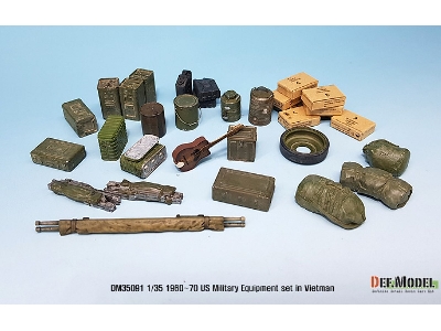 Us '60~70eraus Military Equipment Set (For 1/35 Tank/ Vehicles Kit) - zdjęcie 16