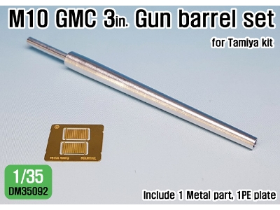 Us M10 Td 3-inch Gun Metal Barrel ( For 1/35 Tamiya Kit) - zdjęcie 1