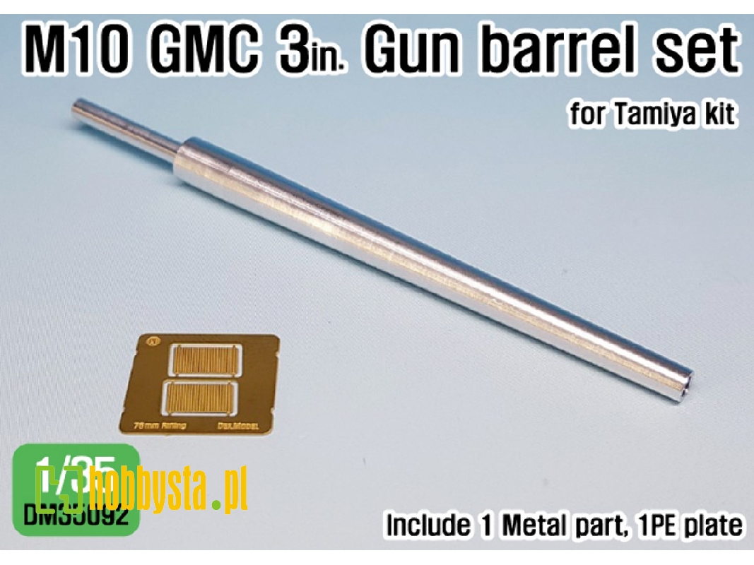 Us M10 Td 3-inch Gun Metal Barrel ( For 1/35 Tamiya Kit) - zdjęcie 1