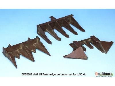 Wwii Us Tank Hedgerow Cutter Set ( For 1/35 Tamiya Kit) - zdjęcie 2
