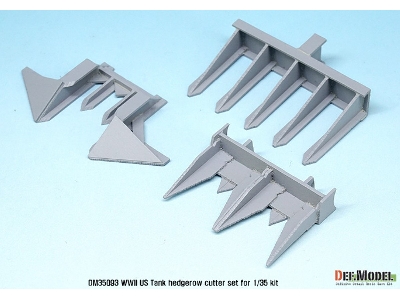 Wwii Us Tank Hedgerow Cutter Set ( For 1/35 Tamiya Kit) - zdjęcie 3