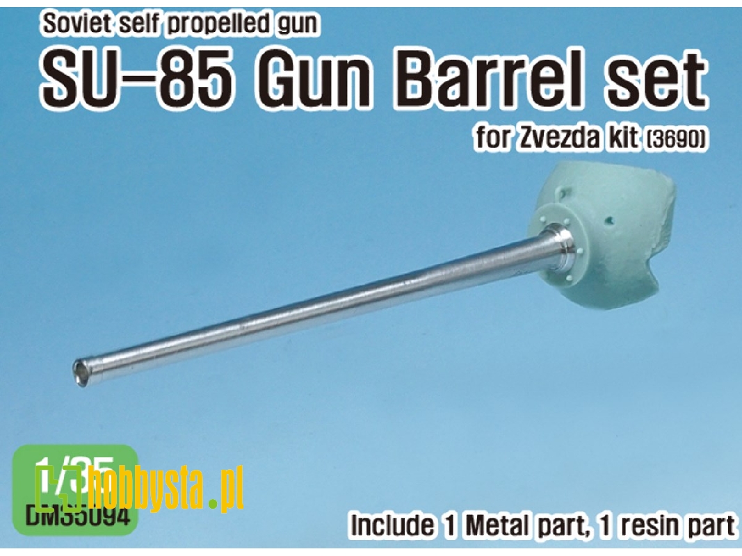 Soviet Su-85 Tank Destroyer Barrel / Mantlet Set ( For 1/35 Zvezda Kit) - zdjęcie 1