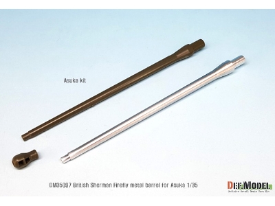 British Sherman Firefly Metal Barrel (Except Muzzle Brake) (For Asuka 1/35) - zdjęcie 3