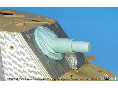 German Sturmpanzer Iv Brummbar Mid/Late Main Gun Canvas Cover Set - zdjęcie 3