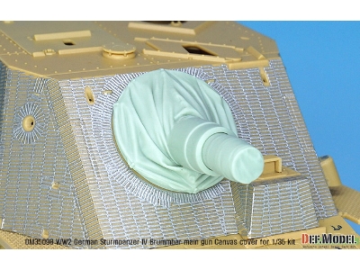 German Sturmpanzer Iv Brummbar Mid/Late Main Gun Canvas Cover Set - zdjęcie 4