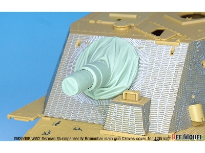 German Sturmpanzer Iv Brummbar Mid/Late Main Gun Canvas Cover Set - zdjęcie 5