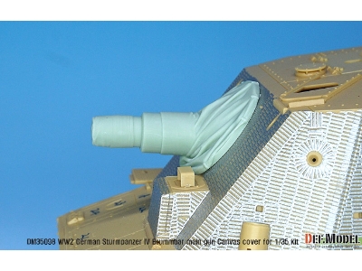 German Sturmpanzer Iv Brummbar Mid/Late Main Gun Canvas Cover Set - zdjęcie 6