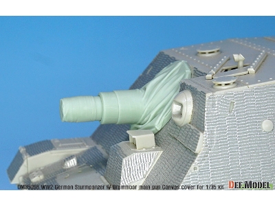 German Sturmpanzer Iv Brummbar Mid/Late Main Gun Canvas Cover Set - zdjęcie 7