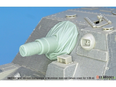 German Sturmpanzer Iv Brummbar Mid/Late Main Gun Canvas Cover Set - zdjęcie 8