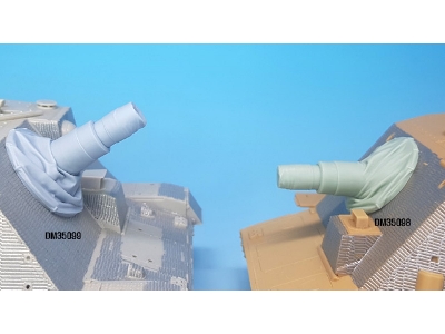 German Sturmpanzer Iv Brummbar Mid/Late Main Gun Canvas Cover Set (2)- High Angle - zdjęcie 5