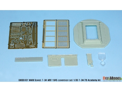Wwii Soviet T-34 Arv 1945 Coversion Set ( For 1/35 T-34 Kit) - zdjęcie 2
