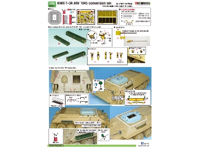 Wwii Soviet T-34 Arv 1945 Coversion Set ( For 1/35 T-34 Kit) - zdjęcie 10