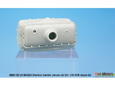 Us M4a3e8 Sherman Mantlet Canvas Cover Set (For Rfm, Taska/Asuka Kit 1/35) - zdjęcie 2