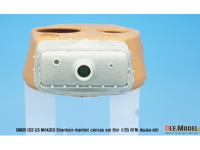 Us M4a3e8 Sherman Mantlet Canvas Cover Set (For Rfm, Taska/Asuka Kit 1/35) - zdjęcie 4