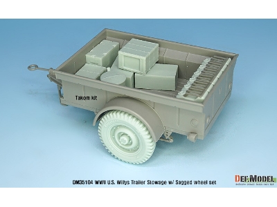 Ww2 Us Willys Jeep Trailer Stowage Set (For Takom, Italeri, Bronco Kit 1/35) - zdjęcie 3