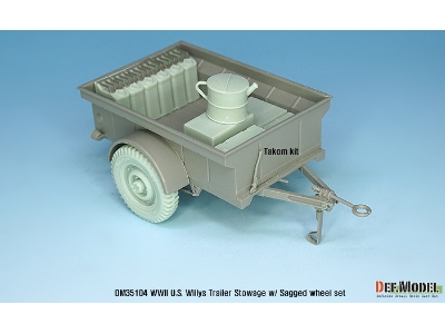 Ww2 Us Willys Jeep Trailer Stowage Set (For Takom, Italeri, Bronco Kit 1/35) - zdjęcie 4