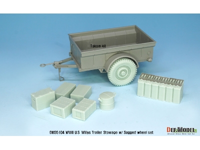 Ww2 Us Willys Jeep Trailer Stowage Set (For Takom, Italeri, Bronco Kit 1/35) - zdjęcie 5