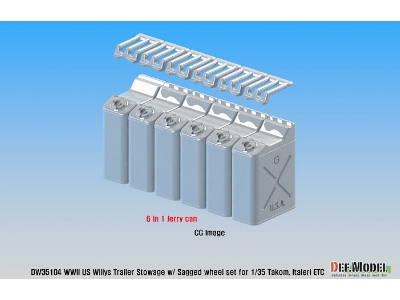 Ww2 Us Willys Jeep Trailer Stowage Set (For Takom, Italeri, Bronco Kit 1/35) - zdjęcie 10