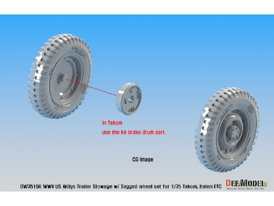 Ww2 Us Willys Jeep Trailer Stowage Set (For Takom, Italeri, Bronco Kit 1/35) - zdjęcie 11