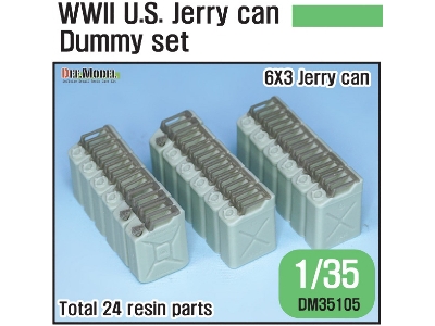 Ww2 Us Jeery Can Dummy Set (For Jeep Trailer Kit 1/35) - zdjęcie 1