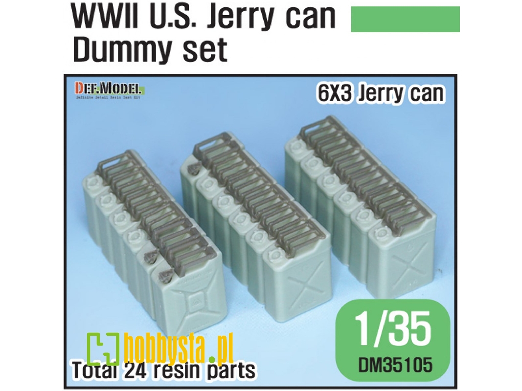 Ww2 Us Jeery Can Dummy Set (For Jeep Trailer Kit 1/35) - zdjęcie 1