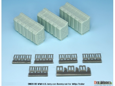 Ww2 Us Jeery Can Dummy Set (For Jeep Trailer Kit 1/35) - zdjęcie 2