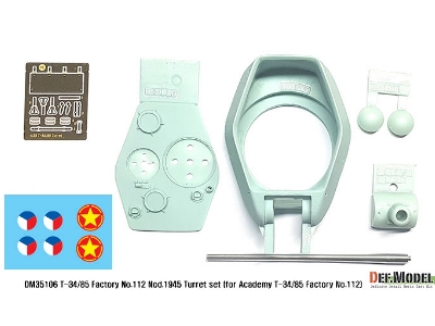 T-34/85 Fac No.112 Mod.1945 Turret Set (For Academy T-34/85 Factory No.112) - zdjęcie 2