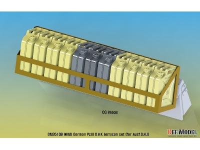 Ww2 German Pz.Iii D.A.K Jerrycan Dummy Set (For Pz.Iii Tank 1/35) - zdjęcie 11