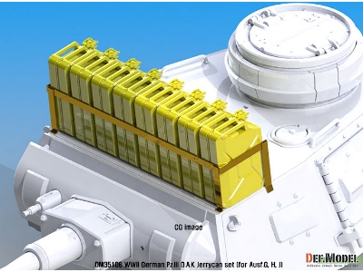 Ww2 German Pz.Iii D.A.K Jerrycan Dummy Set (For Pz.Iii Tank 1/35) - zdjęcie 14