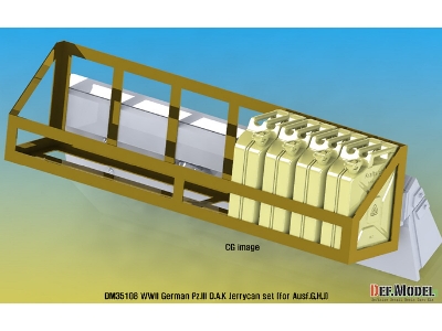 Ww2 German Pz.Iii D.A.K Jerrycan Dummy Set (For Pz.Iii Tank 1/35) - zdjęcie 16
