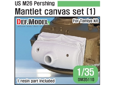 Us M26 Pershing Canvas Covered Mantlet Set - Early Type - zdjęcie 1