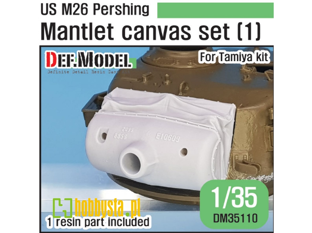 Us M26 Pershing Canvas Covered Mantlet Set - Early Type - zdjęcie 1 Us M26 Pershing Canvas Covered Mantlet Set - Early Type - zdjęcie 1