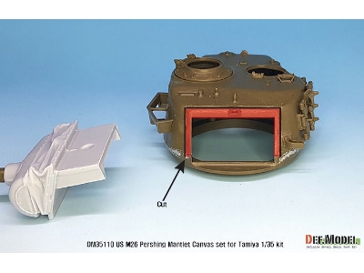Us M26 Pershing Canvas Covered Mantlet Set - Early Type - zdjęcie 3