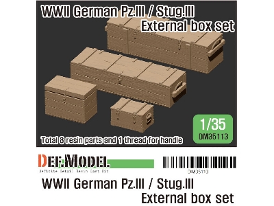 Wwii German Pz.Iii / Stug.Iii External Box Set - zdjęcie 1