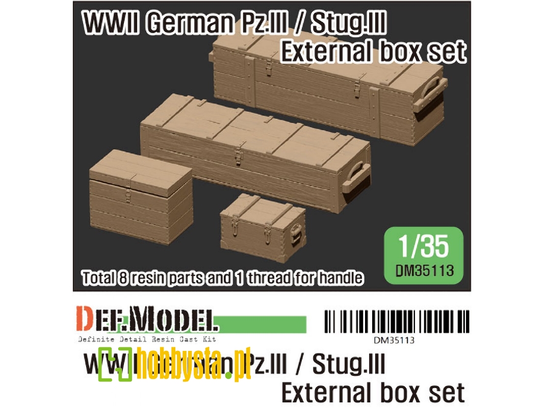 Wwii German Pz.Iii / Stug.Iii External Box Set - zdjęcie 1 Wwii German Pz.Iii / Stug.Iii External Box Set - zdjęcie 1