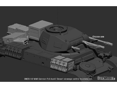 Wwii German Pz.Ii Ausf.F Desert Stowage Set - zdjęcie 2