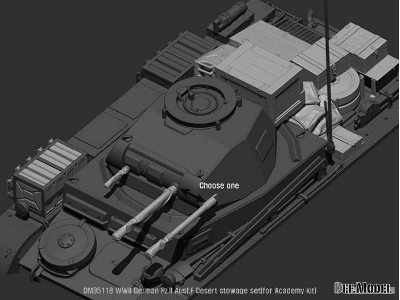Wwii German Pz.Ii Ausf.F Desert Stowage Set - zdjęcie 3