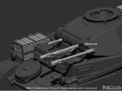 Wwii German Pz.Ii Ausf.F Desert Stowage Set - zdjęcie 4