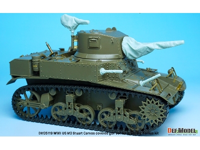 Wwii Us M3 Stuart Canvas Covered Gun Set - zdjęcie 6