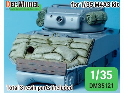 Wwii Us M4a2/A3 Sherman Sandbag 47&#186; Front Armour - zdjęcie 1
