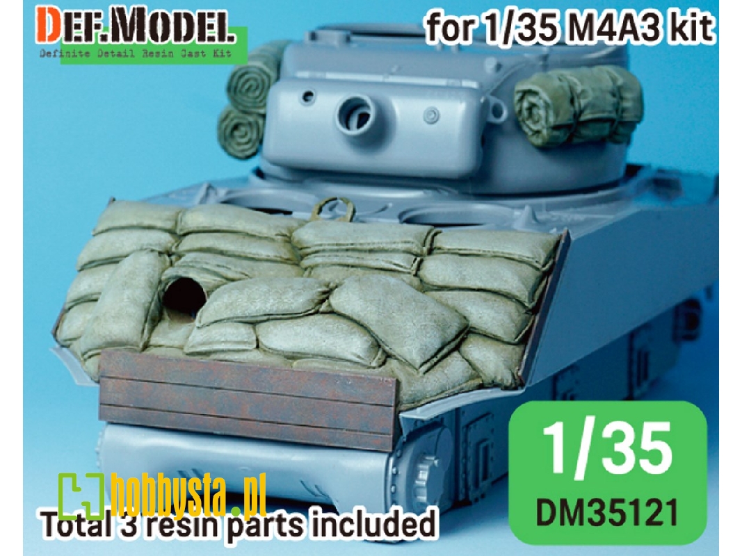 Wwii Us M4a2/A3 Sherman Sandbag 47&#186; Front Armour - zdjęcie 1