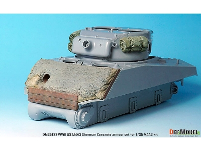 Wwii Us M4a2/A3 Sherman Concrete 47&#186; Front Armour (For 1/35 M4a2/A3 Kit) - zdjęcie 8
