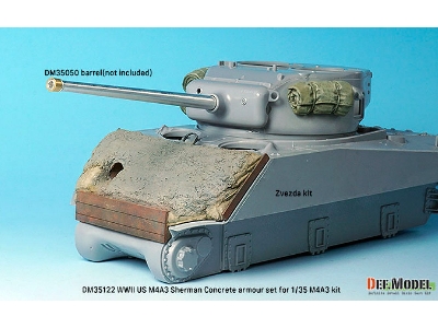Wwii Us M4a2/A3 Sherman Concrete 47&#186; Front Armour (For 1/35 M4a2/A3 Kit) - zdjęcie 9